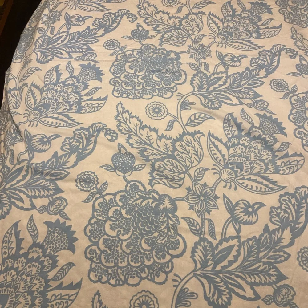 Ralph Lauren Home king Duvet Cover Set Joanna Floral 3 Piece Reversible Blue - Picture 6 of 15